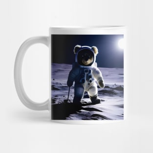 Teddy in a Space suit on the Moon Mug